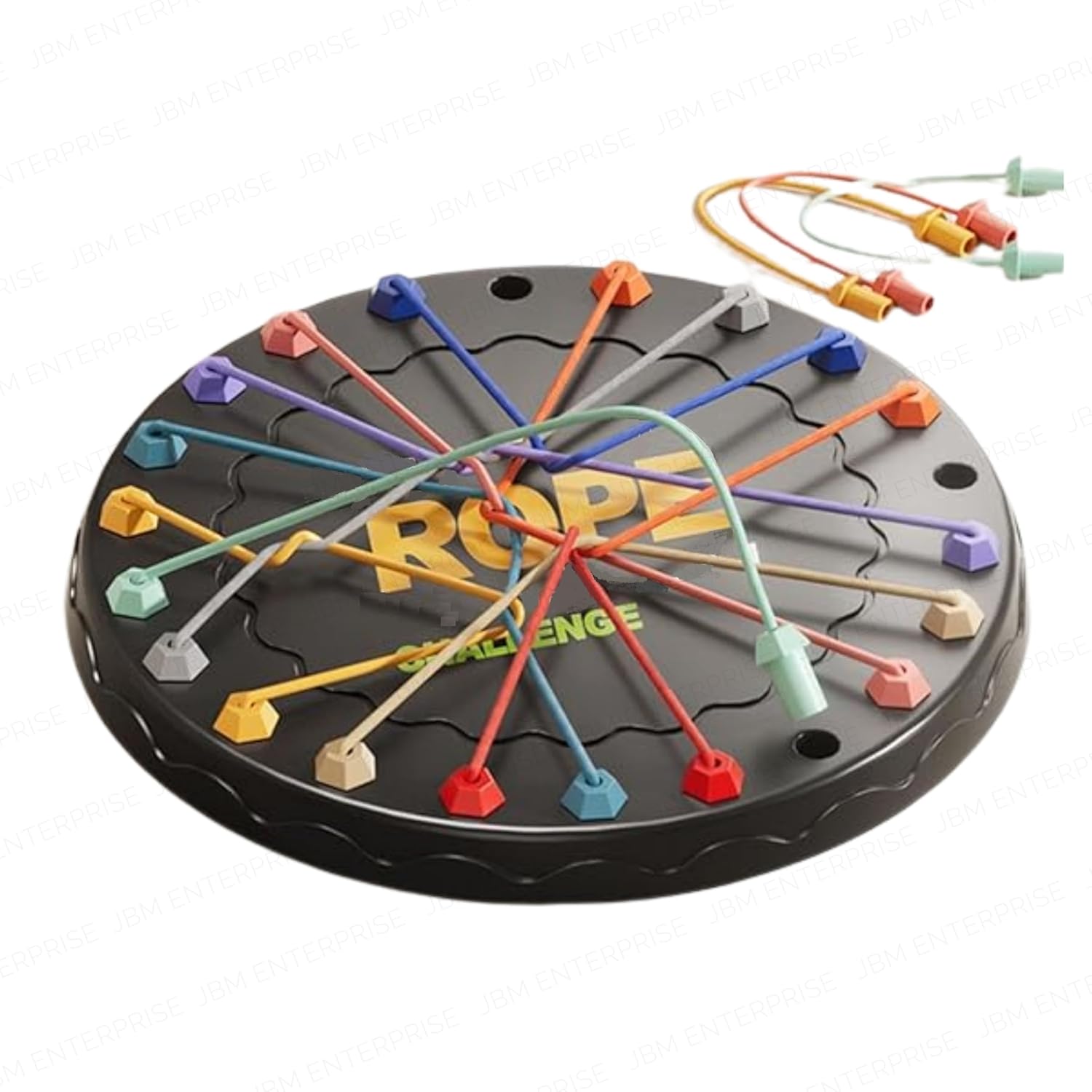 Rope Logic Puzzle Game – Brain Teaser Toy for Kids & Adults | Untangling Strategy Board Game for Travel, Family & Party Fun | Multi-Level Focus & Motor Skill Development Challenge